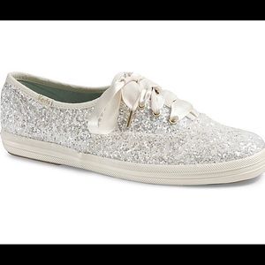 Kate Spade Glitter Keds -Cream
